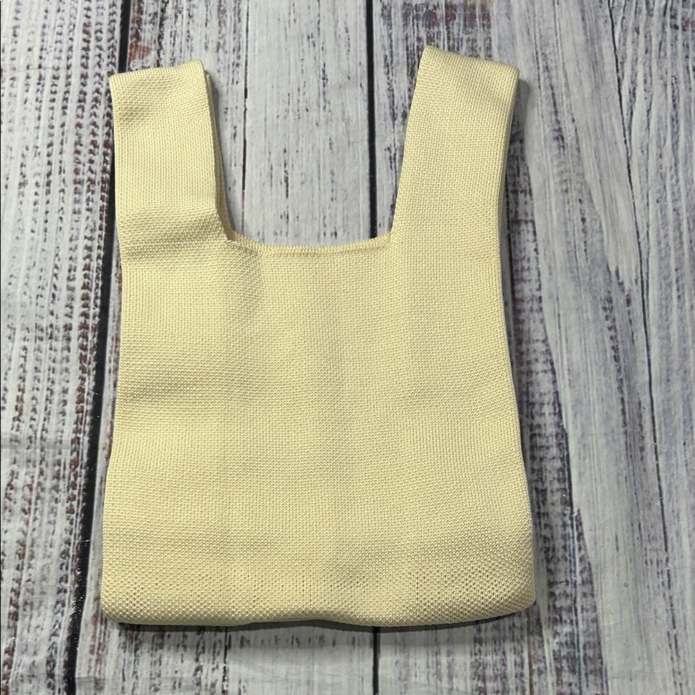 Reusable Mesh Net Grocery Tote Bags Beige